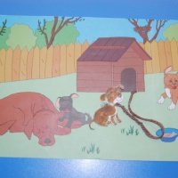 Дидактическая игра по развитию речи «Собака в будке» для детей младшей группы (3–4 года)