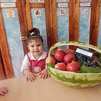 Конспект образовательной деятельности по развитию речи и рисованию в средней группе «Овощи и фрукты»