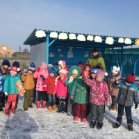 Зимние прогулки с детьми в детском саду