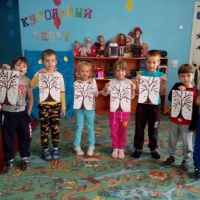 Конспект НОД занятия по рисованию ватными палочками в подготовительной группе «Осеннее дерево»
