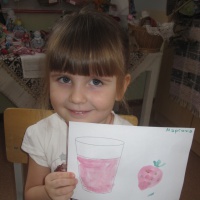 Рисование с детьми среднего возраста на тему «Вкусный и полезный сок в стакане»