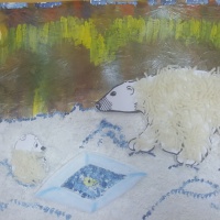 «Белые медведи». Мастер-класс коллективной работы в технике нетрадиционного рисования и нетрадиционной аппликации