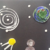 Мастер-класс поделки из манной крупы и вискозных салфеток с пошаговым фото «Путешествие в космос» для детей 6–7 лет