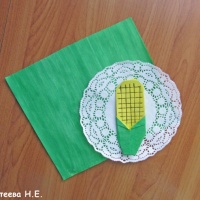 Мастер-класс изготовления поделки «Початок кукурузы» в технике оригами
