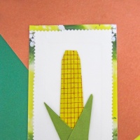 Мастер-класс открытки в технике оригами «Початок кукурузы» к празднику кукурузы на МAAM