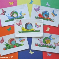 Мастер-класс открытки на картонной тарелочке «Улитка Уля» к празднику тарелки на МAAM