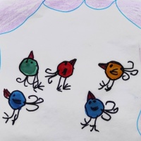 Детский мастер-класс с использованием нетрадиционной техники рисования штампами