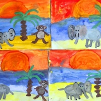Детский мастер-класс по рисованию «Животные жарких стран»