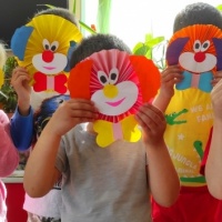 Детский мастер-класс по объёмной аппликации «Весёлый клоун»
