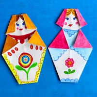«Матрёшка». Мастер-класс для детей в технике «оригами»