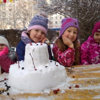 Фотоотчет «Творческие игры детей со снегом в рамках проекта в подготовительной группе по теме «Творческие игры на прогулке»