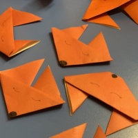 Конспект занятия по конструированию в технике оригами «Лисичка» в средней группе