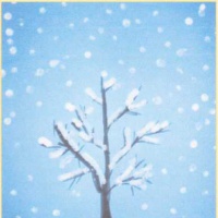 Конспект НОД по рисованию в нетрадиционной технике для старшей группы «Деревья зимой»