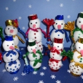 «Веселая семейка снеговиков». Мастер-класс по изготовлению новогодних игрушек из синтепона