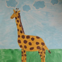 Мастер-класс по рисованию гуашью «Самое высокое животное — жираф»