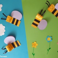 Детский мастер-класс по изготовлению объемной аппликации из бумаги «Прилетели пчелки»