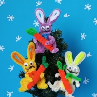 Фотоотчет по изготовлению новогоднего символа года «Заяц»