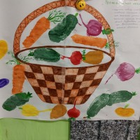 Конспект занятия по рисованию в средней группе «Корзинка с овощами»