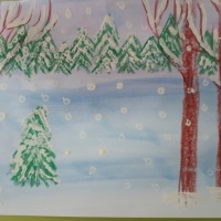 Детский мастер-класс по рисованию «Зимний пейзаж», приуроченный ко Дню рождения И. И. Шишкина