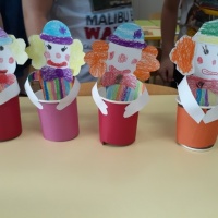 Детский мастер-класс по созданию игрушки «Клоун» из бросового материала и бумаги с элементами рисования ко Дню смеха