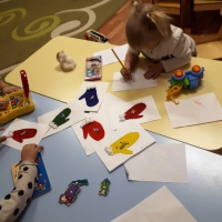Конспект занятия для ГКП с элементами рисования и аппликации для детей от 2-х до 3-х лет «Дикие животные»