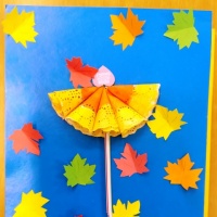 Детский мастер-класс по объемной аппликации из декоративных салфеток «Нарядный зонтик» к празднику зонтика на МAAM