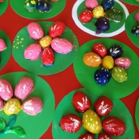 Мастер-класс «Цветочек для бабушки» поделка из скорлупы грецкого ореха с детьми подготовительной к школе группы