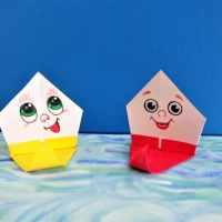 Мастер-класс в технике оригами «Веселые кораблики»