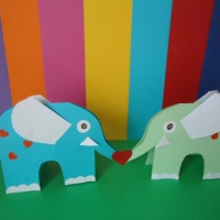 Мастер-класс по изготовлению объемной поделки «Дружные слонята»
