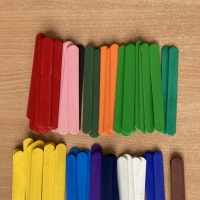 Дидактическая игра «Разложи по цвету». Цветные деревянные палочки