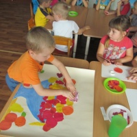 Коллективные работы Фрукты ягоды