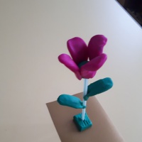 Мастер-класс по лепке из пластилина в средней группе «Для мамочки цветок расцвёл»