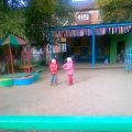 Цветущий участок детского сада