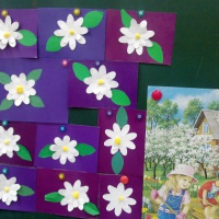 Фотоотчет об изготовлении открытки для акции «Белый цветок»