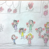 Конспект занятия по рисованию в старшей группе «Дети танцуют на празднике 9 Мая в детском саду». Видео