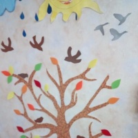 Мастер-класс оформления группы детского сада «Дерево «Времена года»