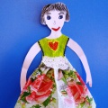 Детский мастер-класс «Милой мамочки портрет в бальном платье!»