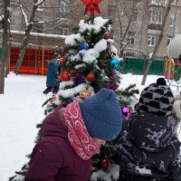 А детки с надеждой заглядывают под ёлку каждое утро и ждут подарки хоть и знают что подарки Дед Мороз кладет под ёлку в новогоднюю ночь