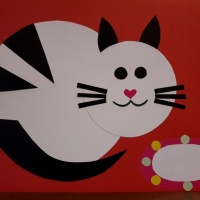 Мастер-класс по аппликации из кругов цветной бумаги «Кошка»