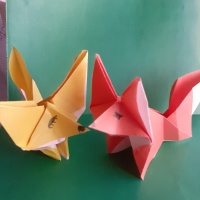 Мастер-класс для детей «Лисичка» в технике «оригами»