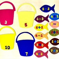 Дидактическая игра по математике «Рыбалка» для детей старшего возраста