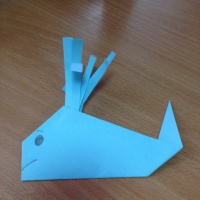 Мастер-класс «Синий кит в технике оригами»