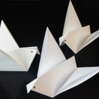 Мастер-класс в технике оригами «Птичка мира и добра»