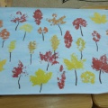 Детский мастер-класс в технике рисования оттиском «Осенний лес»