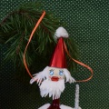 «Добрый Дедушка Мороз». Игрушка на ёлку из пластикового фужера. Мастер-класс