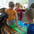 Фотоотчёт занятия Съемка сюжета мультфильма по русской народной сказке Колобок
