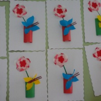 Мастер-класс «Изготовление поздравительной открытки «Цветочек для мамы»