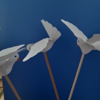Мастер-класс по изготовлению объемного голубя из бумаги