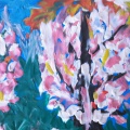 Весенняя композиция «Яблоневый сад» в рамках кружковой работы «Мой любимый пластилин» (вторая младшая группа)