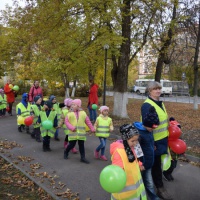 Фотоотчет «Флешмоб «Мы — за безопасность!» в рамках проекта «Добрая дорога детства» в подготовительных группах»